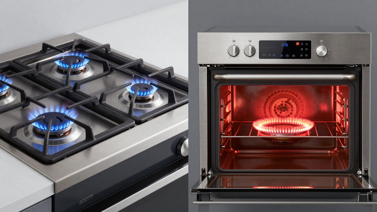 Comparison of gas burner and electric coil ovens