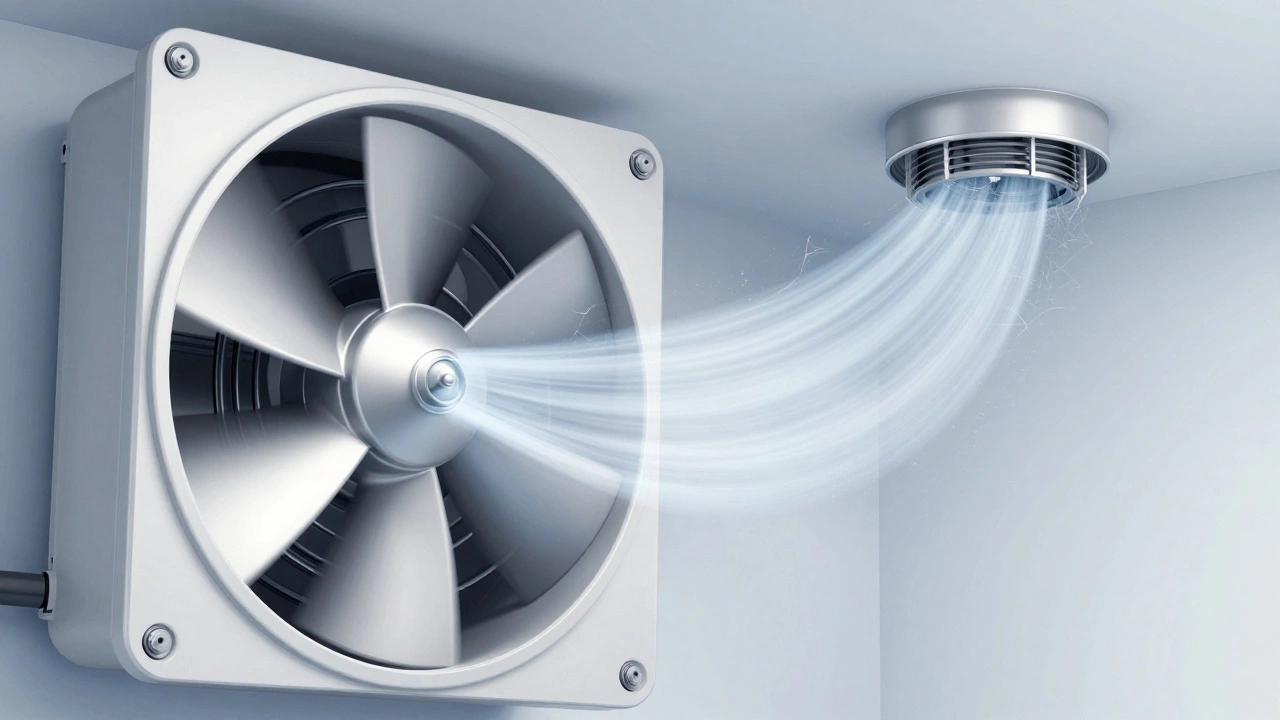 Clean extractor fan blades and clear ductwork
