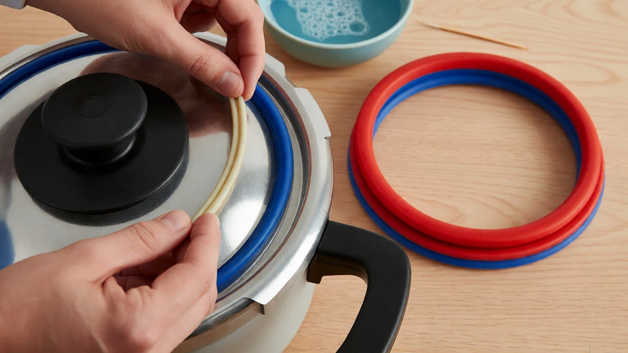 Replacing a pressure cooker sealing ring